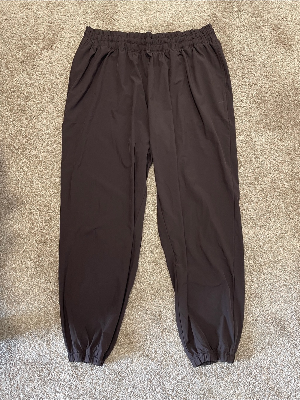 Aerie Low Rise Chocolate Brown Joggers